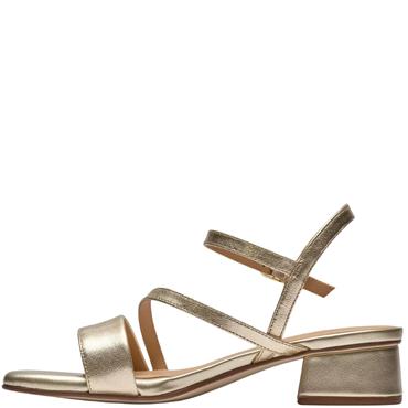 CLARKS WOMENS SANDAL - GOLD LEATHER